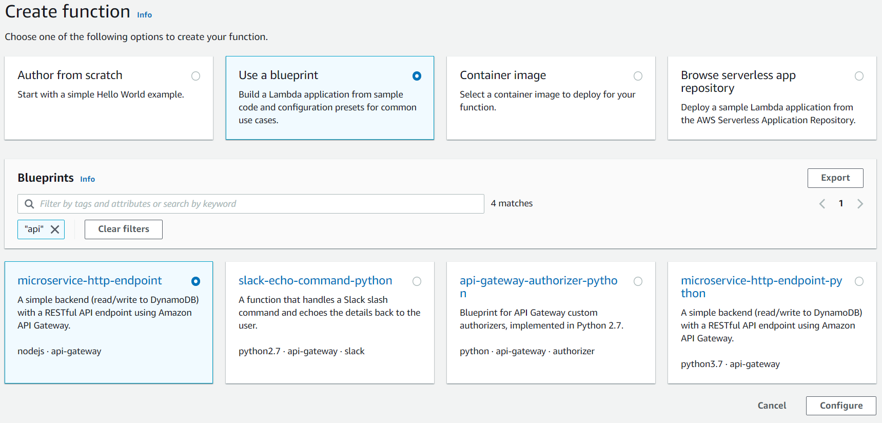 Creating a simple API Gateway on AWS - Road to AWS
